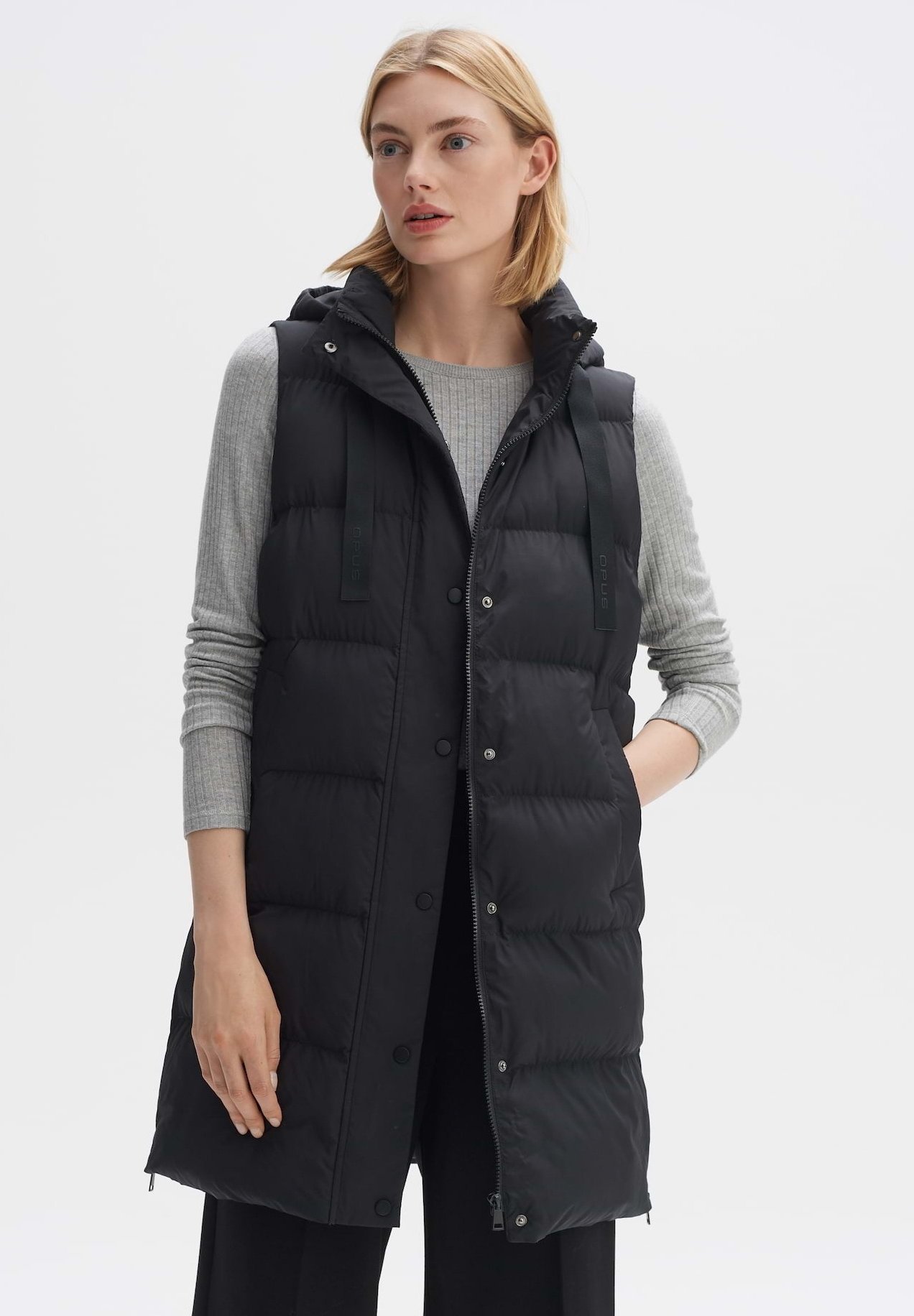 Opus weste schwarz lang Clearance